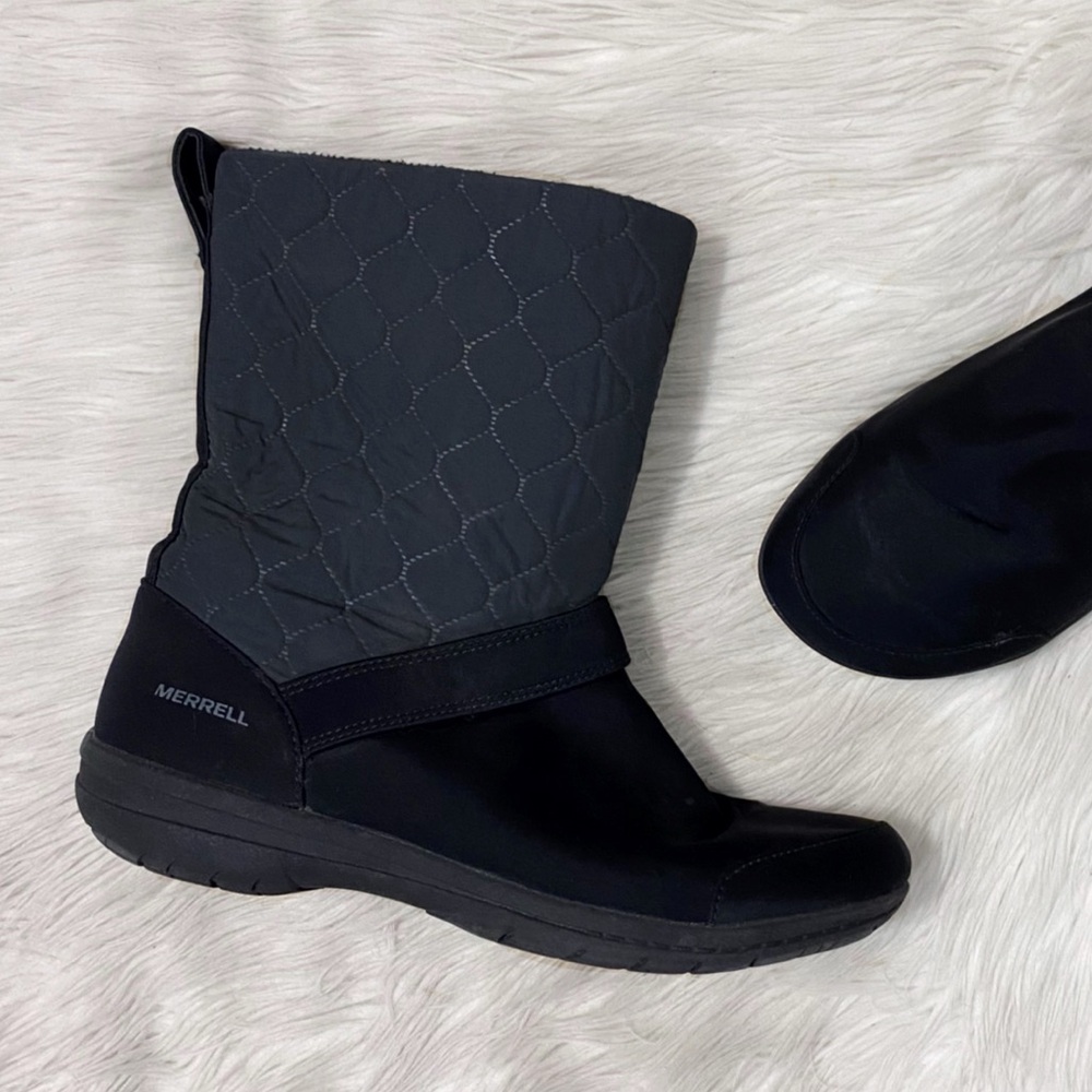 Merrell Black Encore Kassie Tall Quilted Waterproof
Outdoor Winter Snow Boots